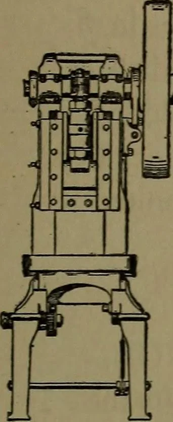 An illustration from Mechanical movements, powers and devices; a treatise describing mechanical movements and devices used in construcive and operative mechinery and the mechanical arts, being practically a mechanical dictionary, 1917, leaf 336