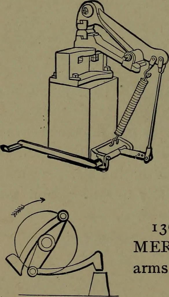 An illustration from Mechanical movements, powers and devices; a treatise describing mechanical movements and devices used in construcive and operative mechinery and the mechanical arts, being practically a mechanical dictionary, 1917, leaf 337
