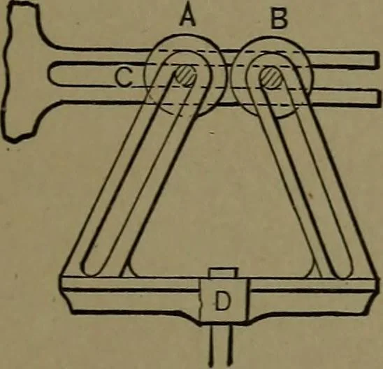 An illustration from Mechanical movements, powers and devices; a treatise describing mechanical movements and devices used in construcive and operative mechinery and the mechanical arts, being practically a mechanical dictionary, 1917, leaf 340