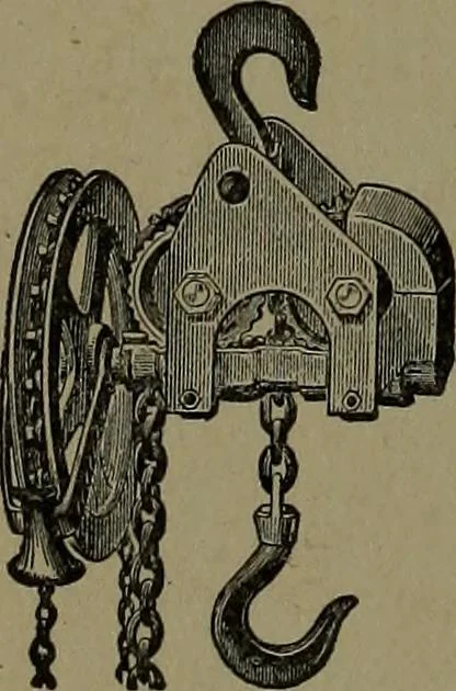 An illustration from Mechanical movements, powers and devices; a treatise describing mechanical movements and devices used in construcive and operative mechinery and the mechanical arts, being practically a mechanical dictionary, 1917, leaf 347