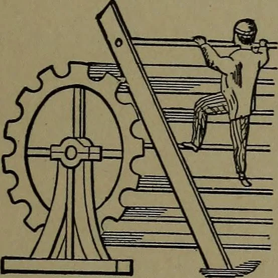 An illustration from Mechanical movements, powers and devices; a treatise describing mechanical movements and devices used in construcive and operative mechinery and the mechanical arts, being practically a mechanical dictionary, 1917, leaf 378