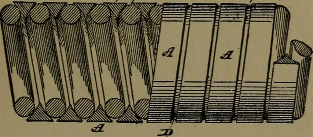 An illustration from Mechanical movements, powers and devices; a treatise describing mechanical movements and devices used in construcive and operative mechinery and the mechanical arts, being practically a mechanical dictionary, 1917, leaf 380