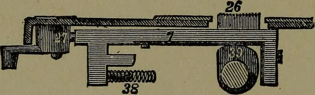 An illustration from Mechanical movements, powers and devices; a treatise describing mechanical movements and devices used in construcive and operative mechinery and the mechanical arts, being practically a mechanical dictionary, 1917, leaf 387