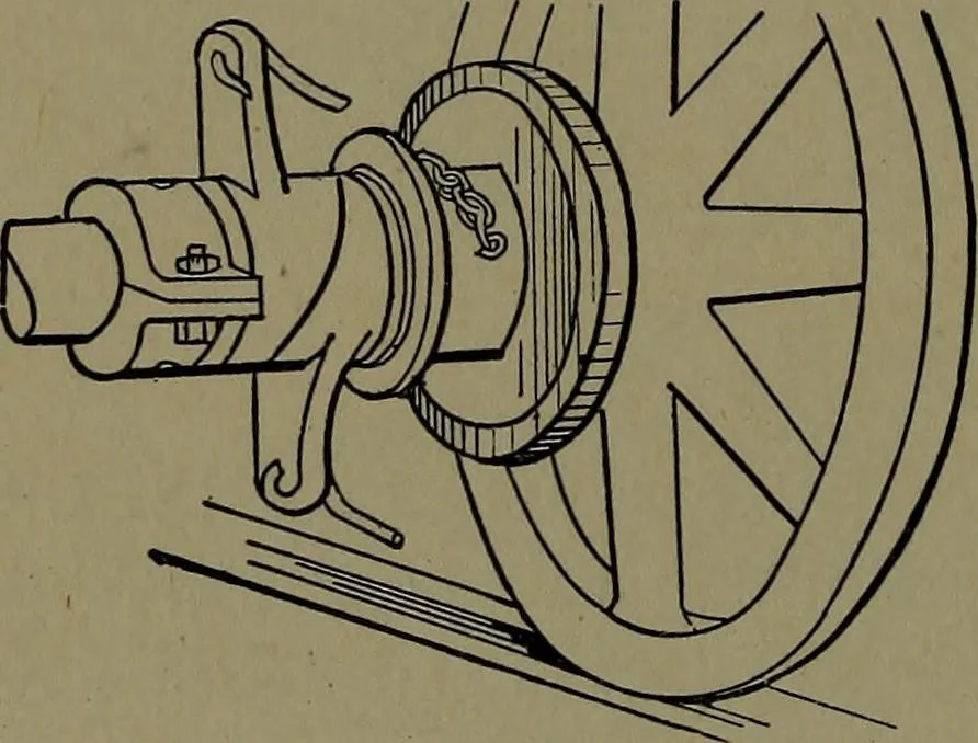 An illustration from Mechanical movements, powers and devices; a treatise describing mechanical movements and devices used in construcive and operative mechinery and the mechanical arts, being practically a mechanical dictionary, 1917, leaf 391