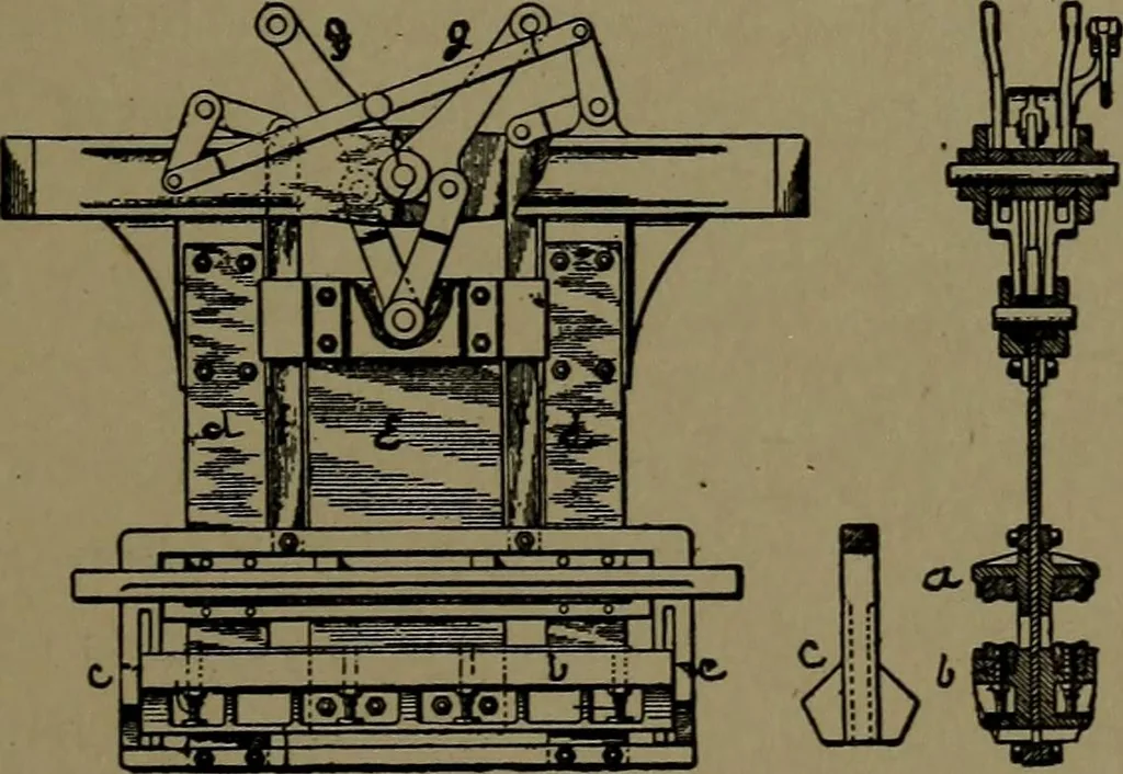 An illustration from Mechanical movements, powers and devices; a treatise describing mechanical movements and devices used in construcive and operative mechinery and the mechanical arts, being practically a mechanical dictionary, 1917, leaf 392