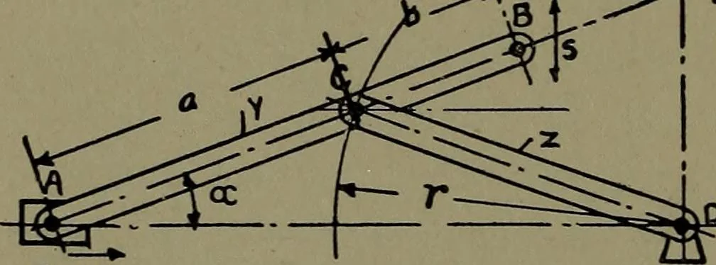 An illustration from Mechanical movements, powers and devices; a treatise describing mechanical movements and devices used in construcive and operative mechinery and the mechanical arts, being practically a mechanical dictionary, 1917, leaf 405