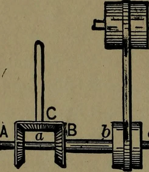 An illustration from Mechanical movements, powers and devices; a treatise describing mechanical movements and devices used in construcive and operative mechinery and the mechanical arts, being practically a mechanical dictionary, 1917, leaf 43