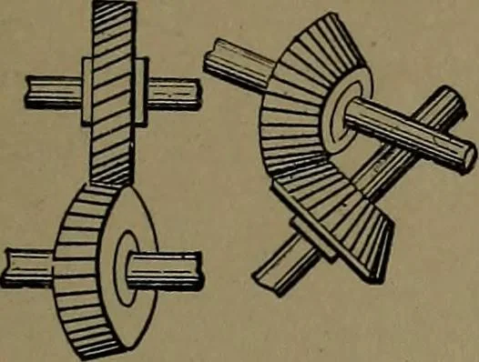 An illustration from Mechanical movements, powers and devices; a treatise describing mechanical movements and devices used in construcive and operative mechinery and the mechanical arts, being practically a mechanical dictionary, 1917, leaf 50