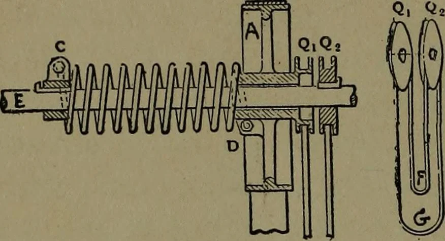 An illustration from Mechanical movements, powers and devices; a treatise describing mechanical movements and devices used in construcive and operative mechinery and the mechanical arts, being practically a mechanical dictionary, 1917, leaf 57