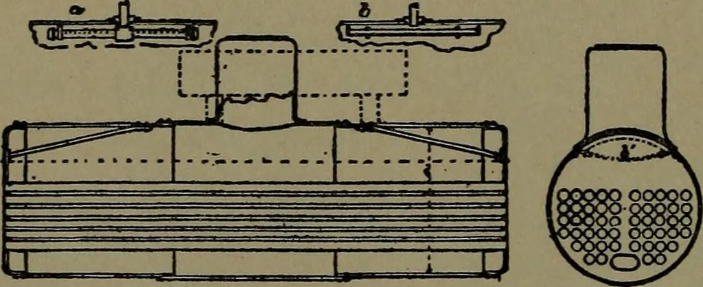 An illustration from Mechanical movements, powers and devices; a treatise describing mechanical movements and devices used in construcive and operative mechinery and the mechanical arts, being practically a mechanical dictionary, 1917, leaf 65