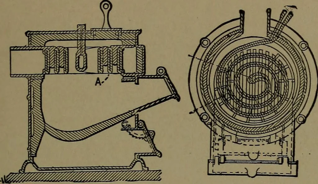An illustration from Mechanical movements, powers and devices; a treatise describing mechanical movements and devices used in construcive and operative mechinery and the mechanical arts, being practically a mechanical dictionary, 1917, leaf 70