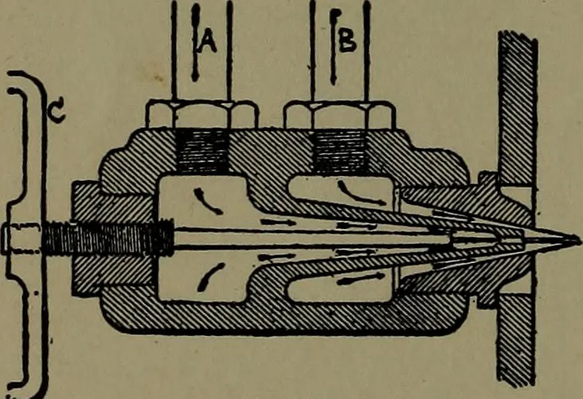 An illustration from Mechanical movements, powers and devices; a treatise describing mechanical movements and devices used in construcive and operative mechinery and the mechanical arts, being practically a mechanical dictionary, 1917, leaf 73