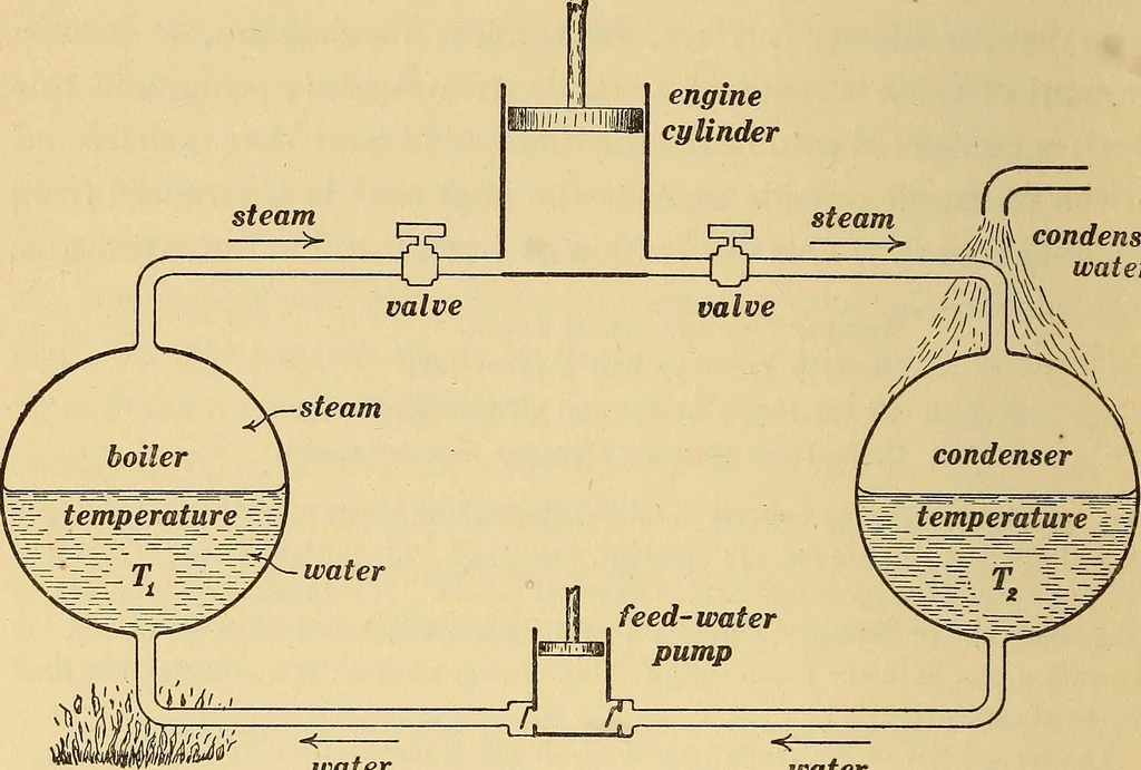 An illustration from Mechanics and heat; a text book for collleges and technical schools, 1916, leaf 381