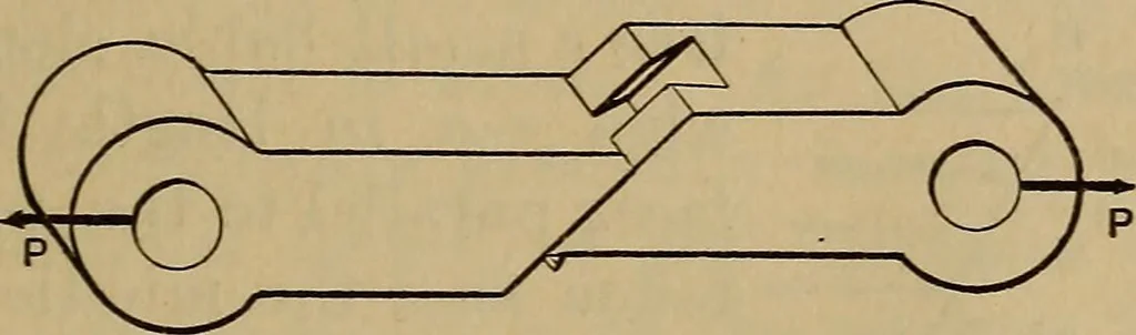 An illustration from Mechanics of engineering. Comprising statics and dynamics of solids: and the mechanics of the materials of constructions, or strength and elasticity of beams, columns, arches, shafts, etc, 1888, leaf 212