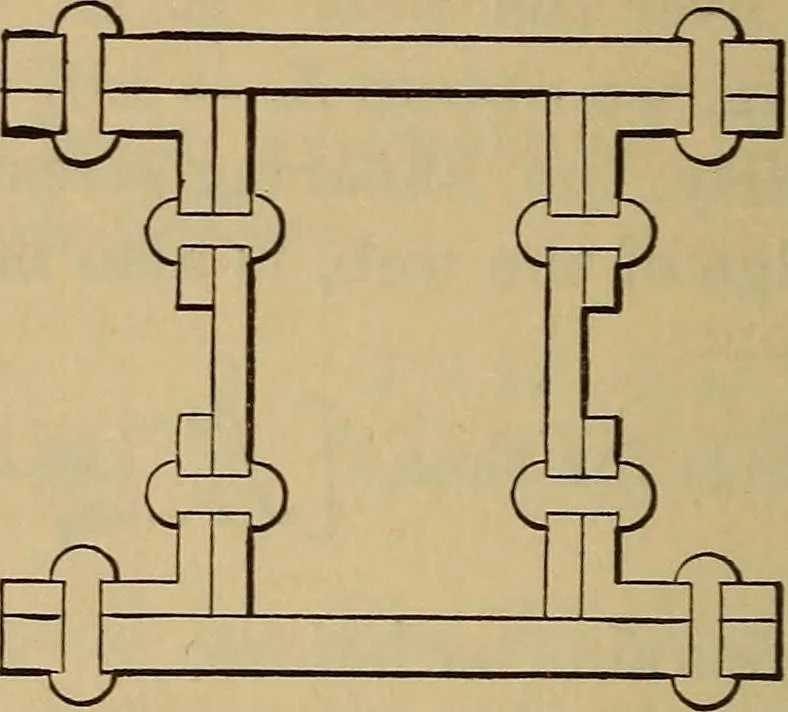 An illustration from Mechanics of engineering. Comprising statics and dynamics of solids: and the mechanics of the materials of constructions, or strength and elasticity of beams, columns, arches, shafts, etc, 1888, leaf 305