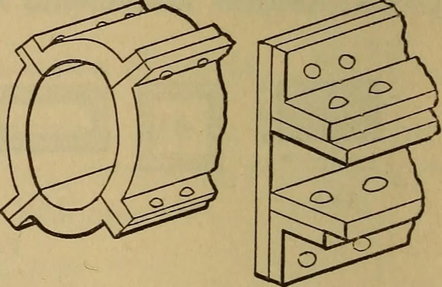 An illustration from Mechanics of engineering. Comprising statics and dynamics of solids: and the mechanics of the materials of constructions, or strength and elasticity of beams, columns, arches, shafts, etc, 1888, leaf 391
