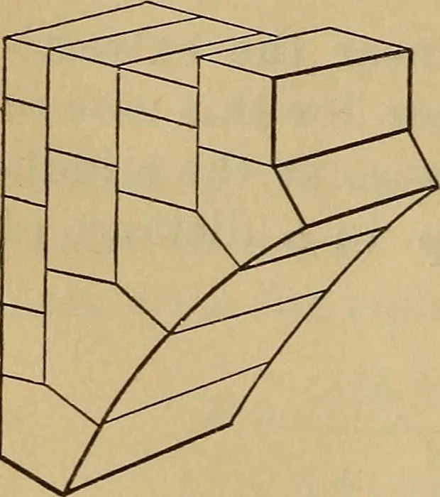 An illustration from Mechanics of engineering. Comprising statics and dynamics of solids: and the mechanics of the materials of constructions, or strength and elasticity of beams, columns, arches, shafts, etc, 1888, leaf 399