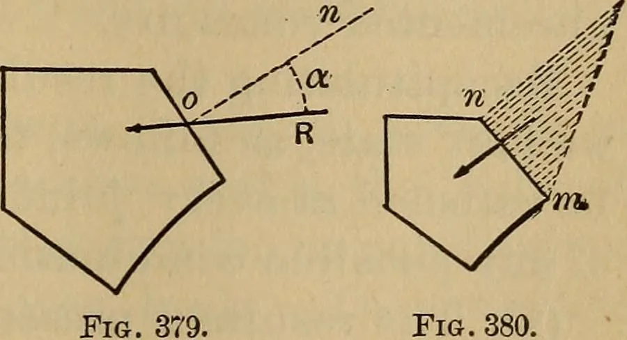 An illustration from Mechanics of engineering. Comprising statics and dynamics of solids: and the mechanics of the materials of constructions, or strength and elasticity of beams, columns, arches, shafts, etc, 1888, leaf 436
