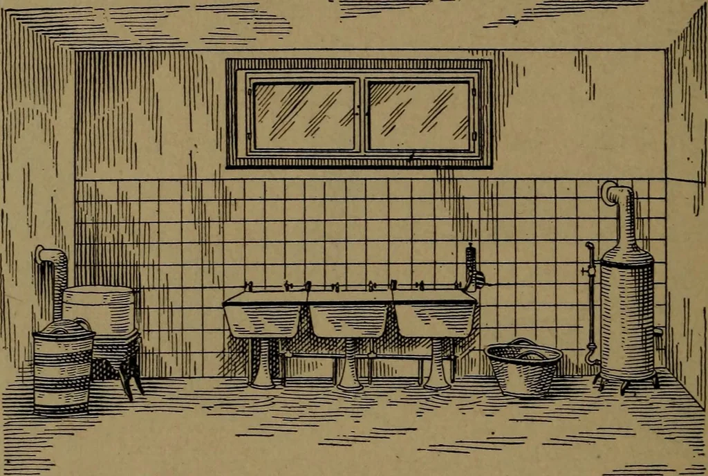 An illustration from Mechanics of the household; a course of study devoted to domestic machinery and household mechanical appliances, 1918, leaf 107