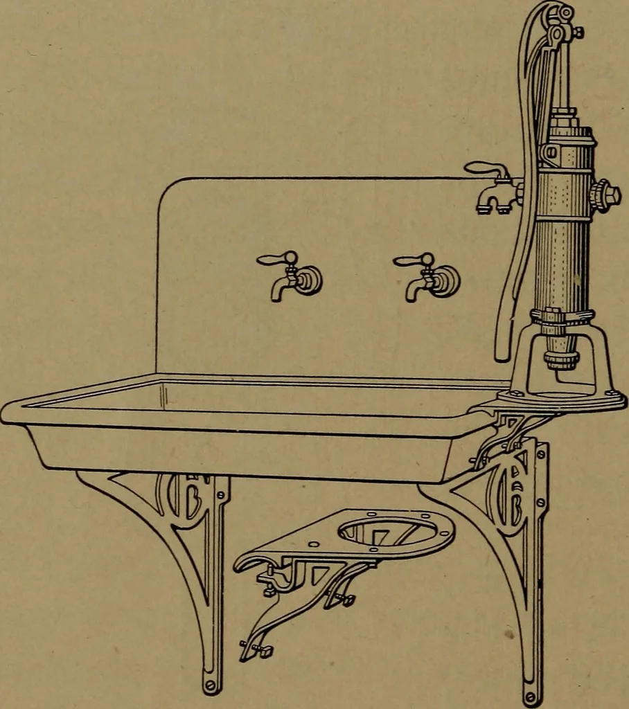 An illustration from Mechanics of the household; a course of study devoted to domestic machinery and household mechanical appliances, 1918, leaf 157