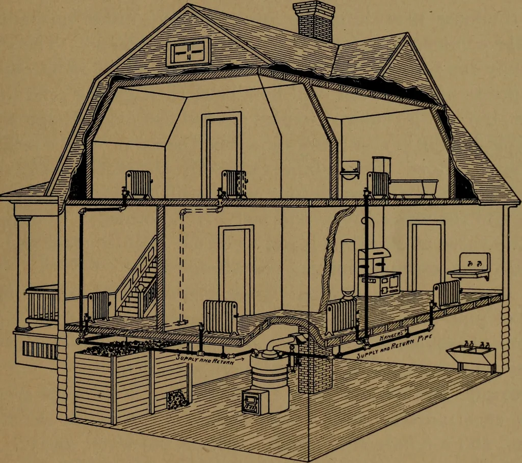 An illustration from Mechanics of the household; a course of study devoted to domestic machinery and household mechanical appliances, 1918, leaf 20