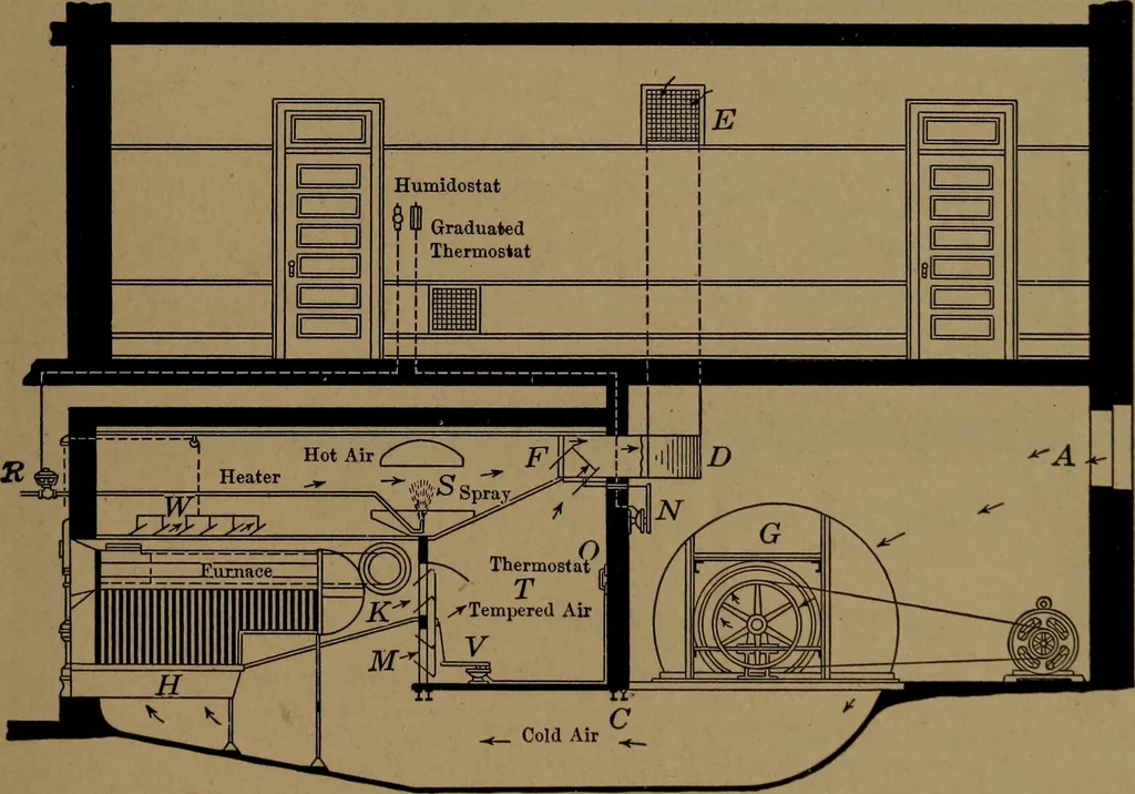 An illustration from Mechanics of the household; a course of study devoted to domestic machinery and household mechanical appliances, 1918, leaf 256