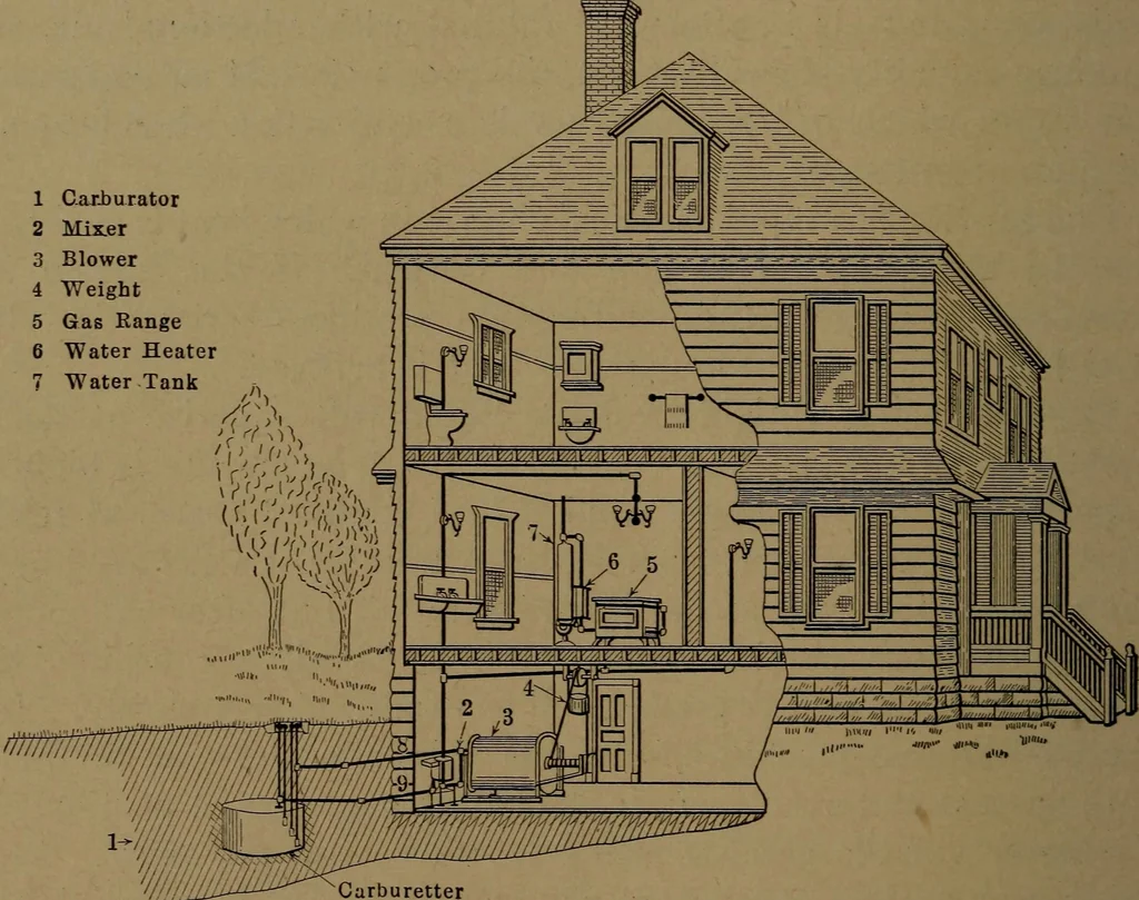 An illustration from Mechanics of the household; a course of study devoted to domestic machinery and household mechanical appliances, 1918, leaf 277