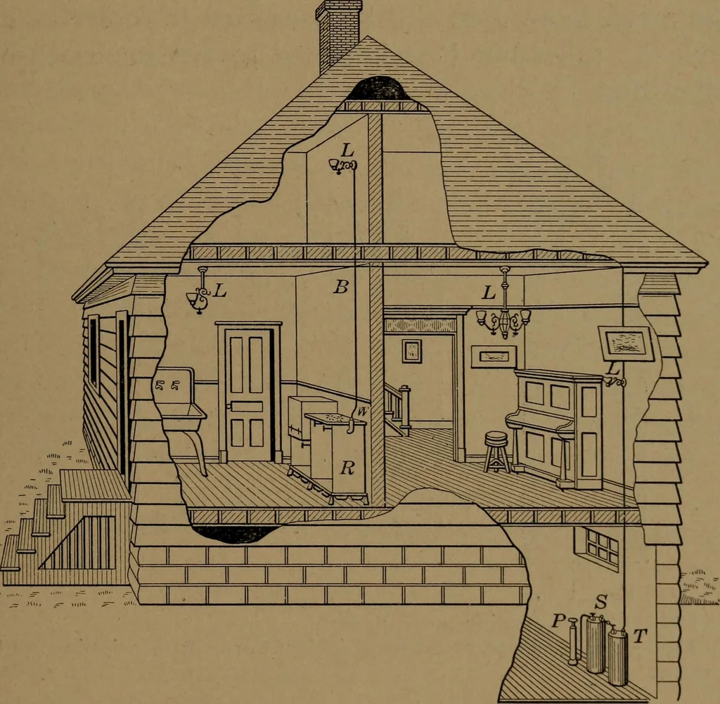 An illustration from Mechanics of the household; a course of study devoted to domestic machinery and household mechanical appliances, 1918, leaf 282