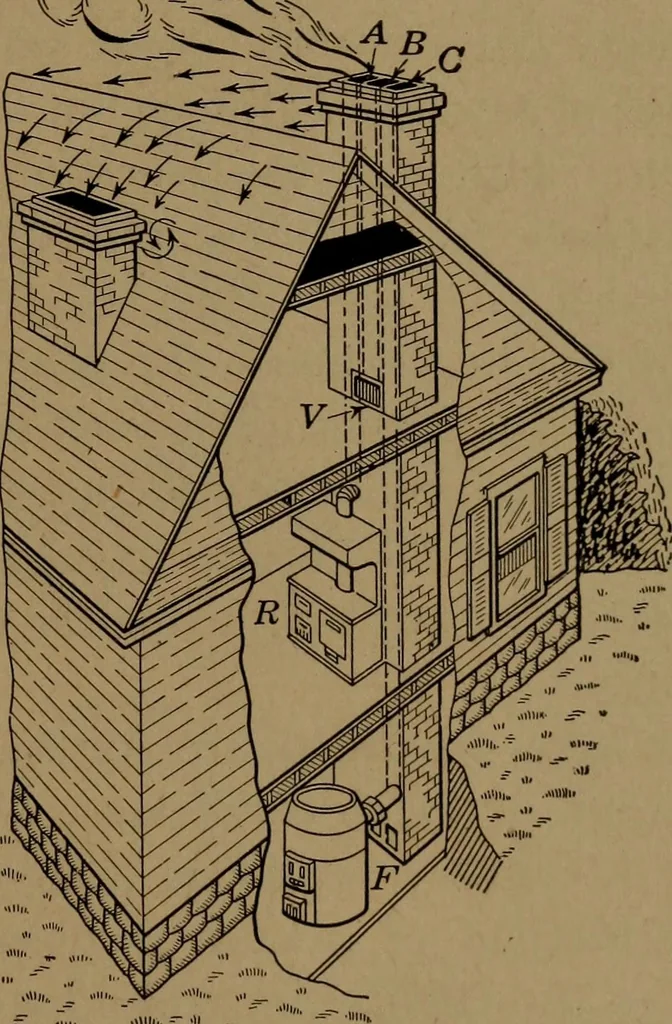 An illustration from Mechanics of the household; a course of study devoted to domestic machinery and household mechanical appliances, 1918, leaf 92