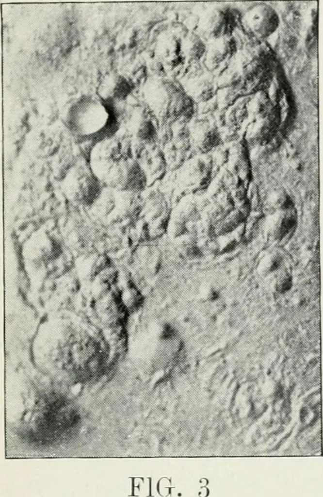 An illustration from The mechanics of the moon : dedicated to the astronomers and astrophysicists, 1906, leaf 36
