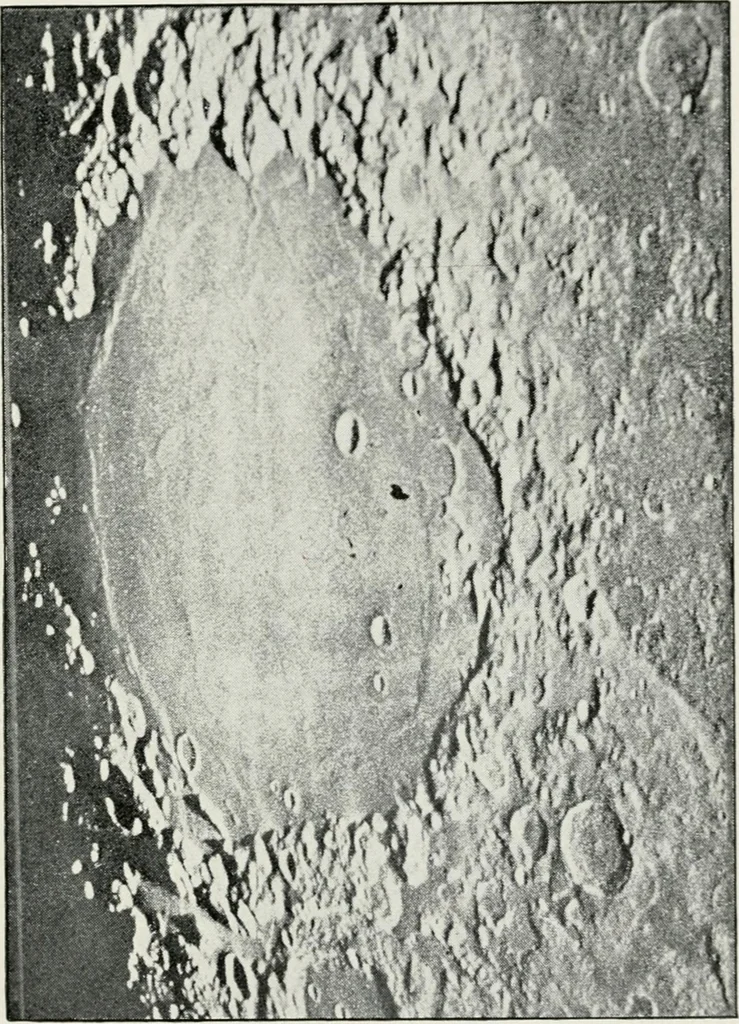 An illustration from The mechanics of the moon : dedicated to the astronomers and astrophysicists, 1906, leaf 48