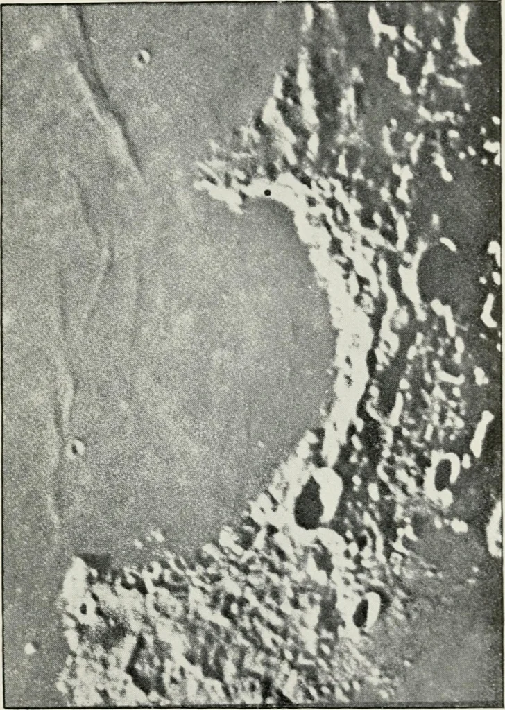An illustration from The mechanics of the moon : dedicated to the astronomers and astrophysicists, 1906, leaf 50