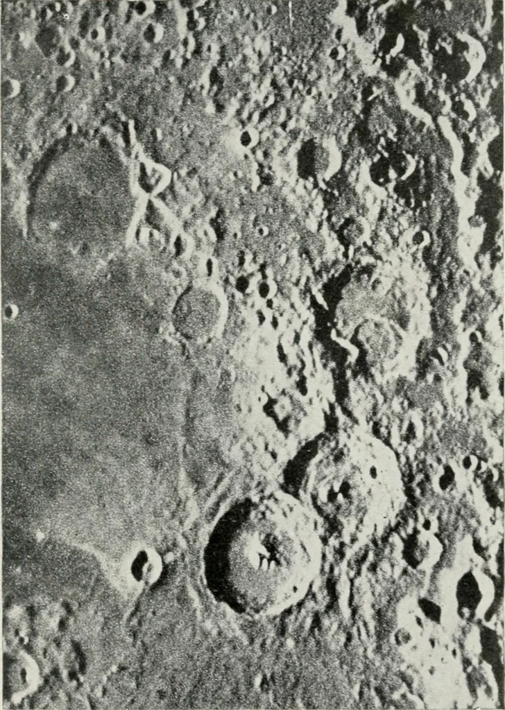 An illustration from The mechanics of the moon : dedicated to the astronomers and astrophysicists, 1906, leaf 54