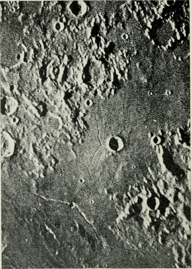 An illustration from The mechanics of the moon : dedicated to the astronomers and astrophysicists, 1906, leaf 57