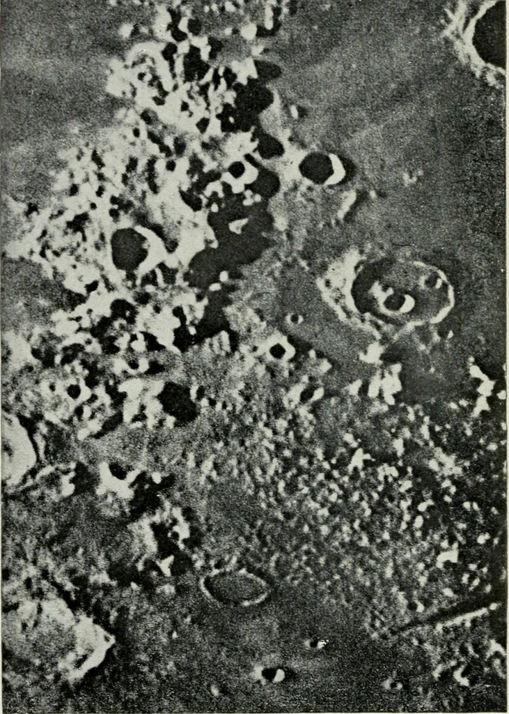 An illustration from The mechanics of the moon : dedicated to the astronomers and astrophysicists, 1906, leaf 59