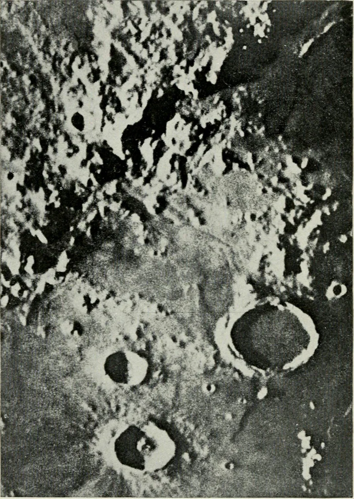 An illustration from The mechanics of the moon : dedicated to the astronomers and astrophysicists, 1906, leaf 61