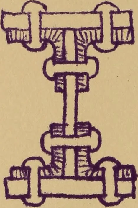 An illustration from Mechanics of the strength and elasticity of solids; being part IIIe of the Mechanics of engineering, 1886, leaf 187