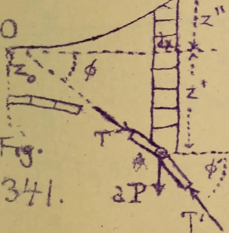 An illustration from Mechanics of the strength and elasticity of solids; being part IIIe of the Mechanics of engineering, 1886, leaf 382