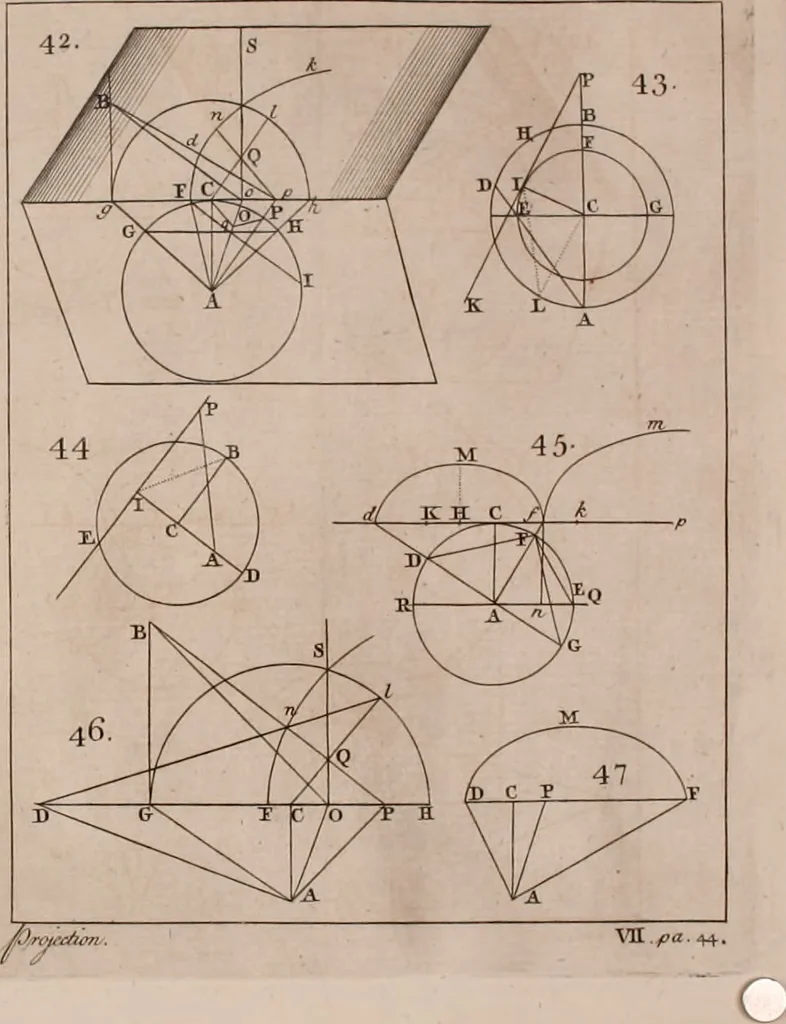 An illustration from Mechanics, or, The doctrine of motion .., 1769, leaf 215