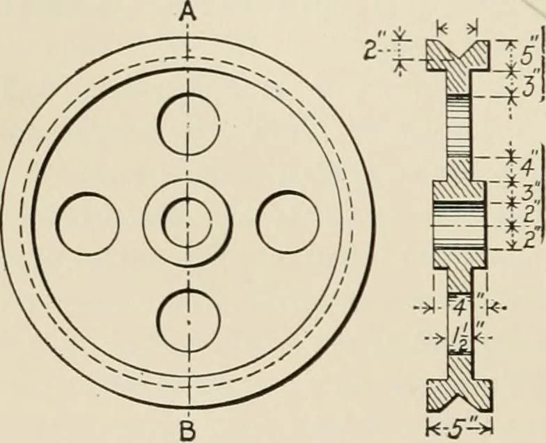 An illustration from Technical mechanics, statics and dynamics, 1917, leaf 385