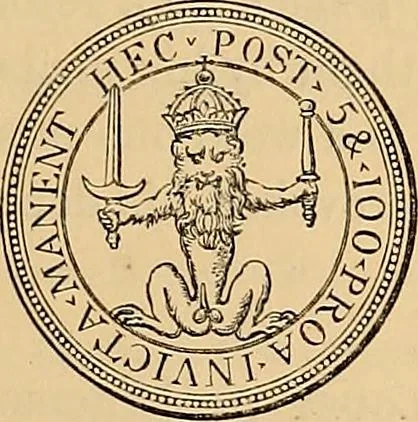 An illustration from Medallic illustrations of the history of Great Britain and Ireland to the death of George II, 1885, leaf 170