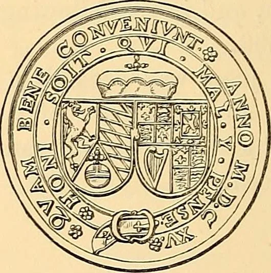 An illustration from Medallic illustrations of the history of Great Britain and Ireland to the death of George II, 1885, leaf 239