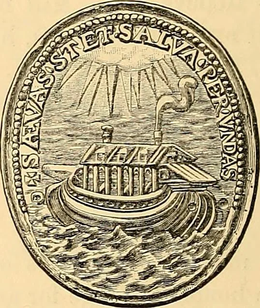 An illustration from Medallic illustrations of the history of Great Britain and Ireland to the death of George II, 1885, leaf 267