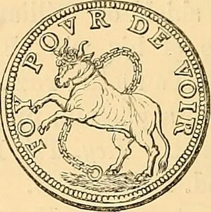 An illustration from Medallic illustrations of the history of Great Britain and Ireland to the death of George II, 1885, leaf 293