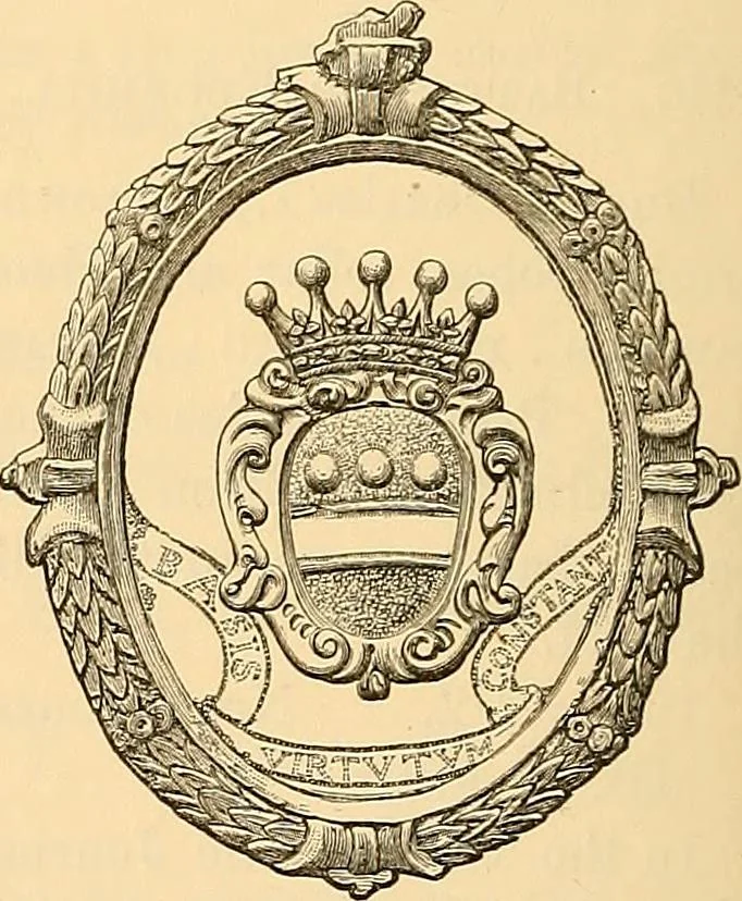 An illustration from Medallic illustrations of the history of Great Britain and Ireland to the death of George II, 1885, leaf 333