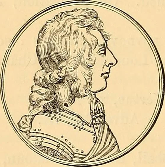 An illustration from Medallic illustrations of the history of Great Britain and Ireland to the death of George II, 1885, leaf 355