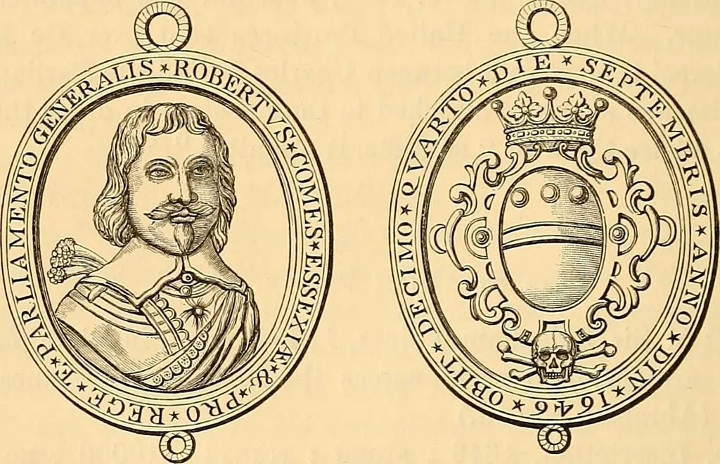 An illustration from Medallic illustrations of the history of Great Britain and Ireland to the death of George II, 1885, leaf 359