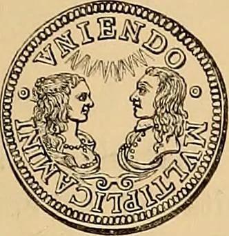 An illustration from Medallic illustrations of the history of Great Britain and Ireland to the death of George II, 1885, leaf 372