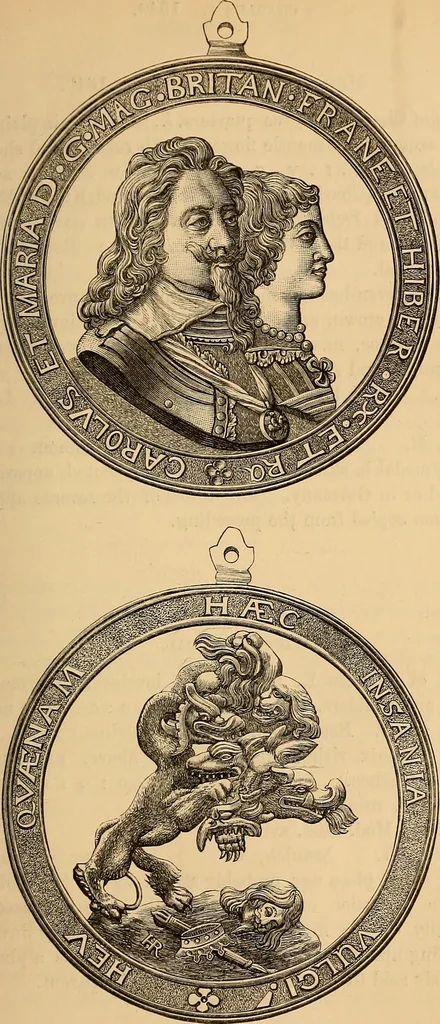An illustration from Medallic illustrations of the history of Great Britain and Ireland to the death of George II, 1885, leaf 384