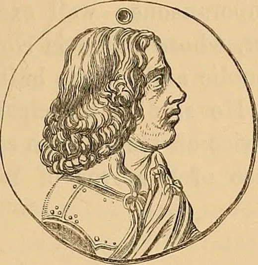 An illustration from Medallic illustrations of the history of Great Britain and Ireland to the death of George II, 1885, leaf 430